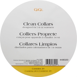 Picture of Gigi Waxing Item# 0820 Clean Collars 20 ct for the 14 oz warmer