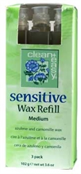 Picture of Clean + Easy - 41232 Medium Sensitive Wax Refill 3 Pack