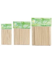 Picture of Clean + Easy - 41105 Wood Applicator Sticks Petite  100 ct