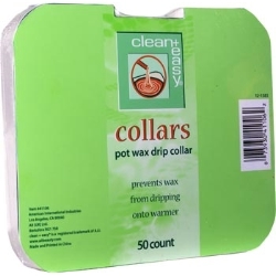 Picture of Clean + Easy - 41106 Deluxe Pot Wax Collars 50 ct