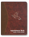 Picture of Berkeley Beauty - AB206 Daniel Stone 6-Column Refillable Leather Appointment Book Burgundy Brown