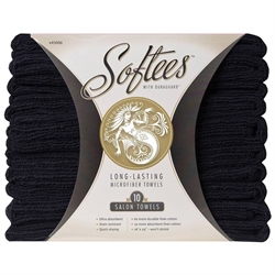 Picture of Fromm Item# 45006 Black Softees Microfiber Towel 10/Pk