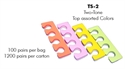 Picture of Apollo Beauty - TS2 Two-Tone Assorted Colors Toe Separator (100 Pairs/pk)