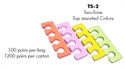 Picture of Apollo Beauty - TS2 Two-Tone Assorted Colors Toe Separator (100 Pairs/pk)