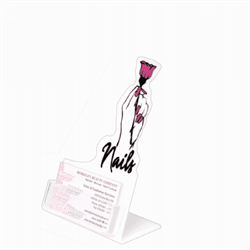 Picture of Berkeley Beauty - PW121-S Design Business Card Holder-Hand with Flower-Small