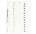 Picture of Berkeley Beauty - AB224R 4-Column 200-Page Refill for Leather Appointment Book