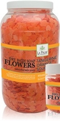 Picture of La Palm Spa - 01347 Dry Bath Soap Flowers Tangerine Orange Zest 1 Gallon