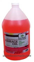Picture of La Palm - 01295 Massage Oil Mid Summer Rose 1 gallon/128 oz