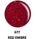 Picture of DND GEL DUO - DND677 Red Ombre